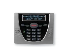 Honeywell Teclado Alfanumérico 6460S, 3 Teclas de Pánico, Negro/Gris 