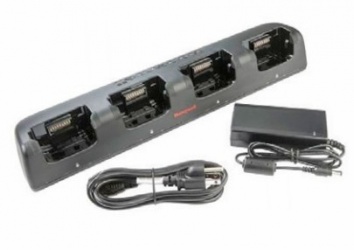 Honeywell Cargadores de 4 Baterias 70E-CB-1, Negro, para Dolphin 70e/75e 