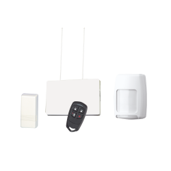 Honeywell Kit de Vigilancia KITRFHII, Incluye 1 Receptor 5881 ENH, 2 Contactos Magnéticos, 2 Contactos con Imán, 1 Detector de Movimiento y 1 Control Remoto 