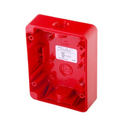 Silent Knight Caja de Montaje SB-I/O, Rojo, para Estación Manual de Jalón 
