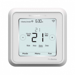 Honeywell Termostato TH6320WF2003/U, Inalámbrico, WiFi, 0 - 50 °C, Blanco 