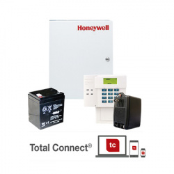 Honeywell Kit Sistema de Alarma Resideo V48T48BT, incluye Panel/Zonas Cableadas Expansibles/Teclado/Transformador/Batería 