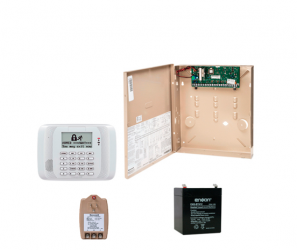 Honeywell Kit Sistema de Alarma V48T62RFBT, Inalámbrico, incluye Panel Vista 48LA/1 Teclado/1 Transformador/1 Batería 