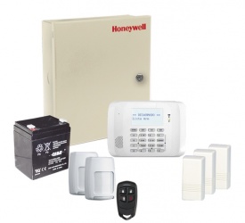 Honeywell Kit Sistema de Alarma VISTA-48LA-PLUS, Inalámbrico, incluye Teclado/Sensor de Movimiento/Control/Gabinete 