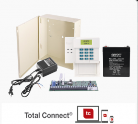 Honeywell Kit de Panel de Alarma VISTA48LA con Batería, Transformador y Gabinete 