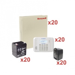 Honeywell Kit de Alarma VISTA48-KIT20, Inalámbrico, 40 Zonas - incluye Panel de Alarma VISTA/Teclado  6162RF/Batería PL4.512/Transformador 1361 