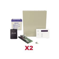 Honeywell Kit Sistema de Alarma VISTA48DOBLE/6160RF, Inalámbrico, incluye 2 Paneles VISTA48/6160RF/Teclado/Batería/Transformador 