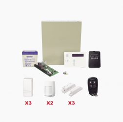 Honeywell Kit Sistema de Alarma VISTA48LAPLUS/6160RF, Alámbrico, 8 Zonas de Alarma, 2 Sensores de Movimiento, 3 Sensores Puerta/Ventana, con Panel de Control  