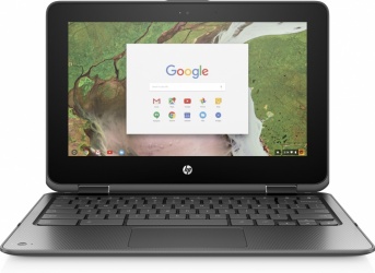 HP 2 en 1 Chromebook x360 11 G1 11.6'', Intel Celeron N3350 1.10GHz, 4GB, 32GB, Chrome OS, Plata 