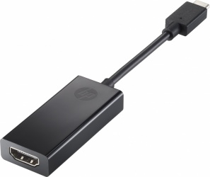 HP Adaptador USB-C Macho - HDMI Hembra, Negro 