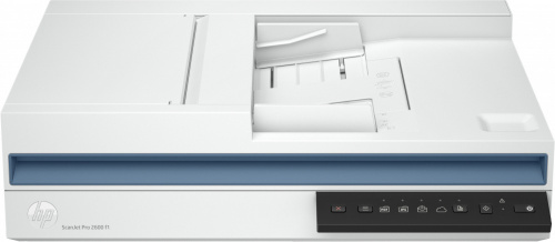 Scanner HP ScanJet Pro 2600 f1, 600 x 600DPI, Escáner Color, Escaneado Dúplex, USB 2.0, Blanco 