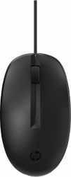 Mouse HP 125, Alámbrico, USB, Negro 
