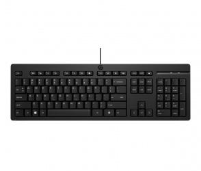 Teclado HP 125, Alámbrico, USB, Negro (Español) 