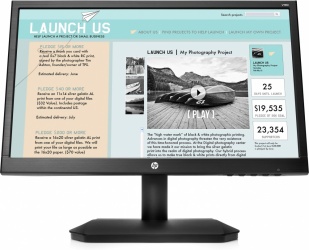 Monitor HP V190 LED 18.5'', HD, Negro 
