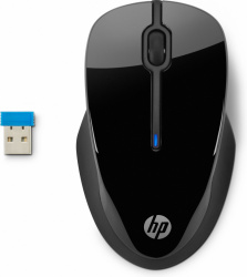 Mouse HP Óptico 250, RF Inalámbrico, USB, 1600DPI, Negro 
