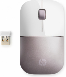 Mouse HP 1200DPI Z3700, Inalámbrico, USB, 1200DPI, Rosa/Blanco 
