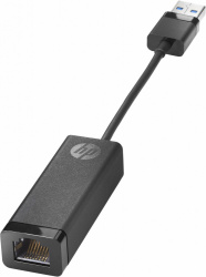 HP Adaptador USB 3.0 Macho - RJ-45 Hembra, Negro 