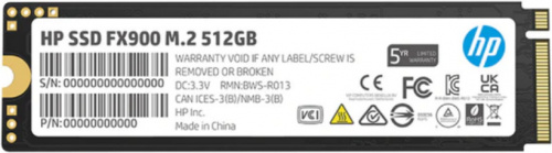 SSD HP FX900 NVMe, 512GB, PCI Express 4.0, M.2 
