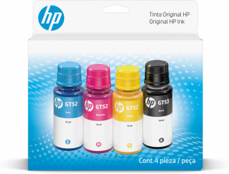 Tanque de Tinta HP 9F3N4AL Negro/Cian/Magenta/Amarillo, 70ml, 4.000 Páginas  