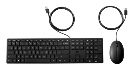 Kit de Teclado y Mouse HP 320MK, Alámbrico, USB, Negro, Español 