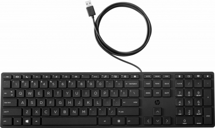 Teclado HP 320K, Alámbrico, USB, Negro (Inglés) 