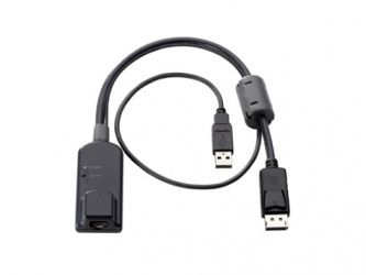 HPE Cable KVM AF654A, USB Macho -  Display Port Macho, Negro 