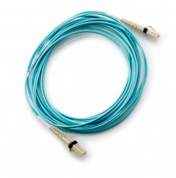 HP Cable Fibra Óptica LC Macho - LC Macho Multimodo OM3, 50/125, 1 Metro, Azul 