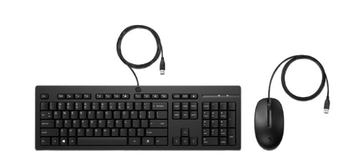 Kit de Teclado y Mouse HP 225, Alámbrico, USB, Negro, Inglés 