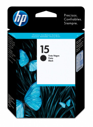 Cartucho HP 15 Negro Original, 500 Páginas 