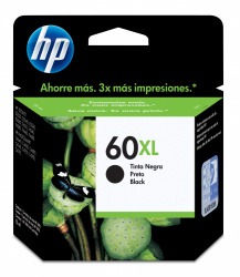 Cartucho HP 60XL Negro Original, 600 Páginas 