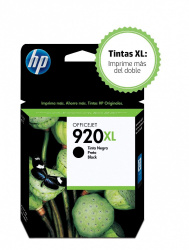 Cartucho HP 920XL Negro Original, 1200 Páginas 