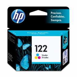 Cartucho HP 122 Tricolor Original, 100 Páginas 
