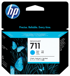 Cartucho HP 711 Paquete Triple Cian Original 29ml 