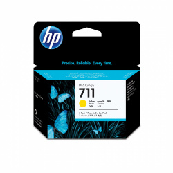 Cartucho HP 711 Paquete Triple Amarillo Original 29ml para T120 CZ136A |  Abasteo.mx