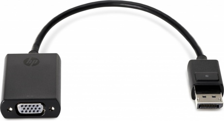 HP Adaptador DisplayPort Macho Macho - VGA Hembra, 20cm, Negro 