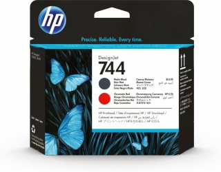 Cabezal HP 744 Negro Mate/Rojo Cromático 