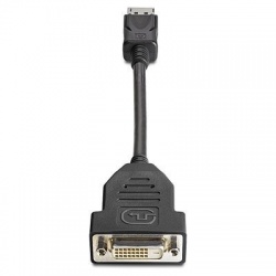 HP Cable DisplayPort Macho - DVI-D Hembra, 60Hz, 20cm, Negro 