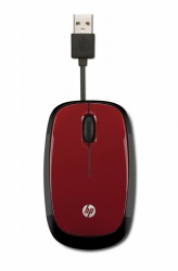 Mouse HP Óptico X1250, Alámbrico, USB, Rojo 