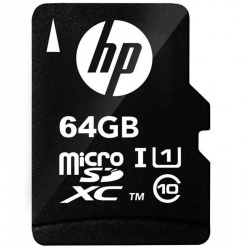 Memoria Flash HP HFUD064-1U1, 64GB MicroSD UHS-I Clase 10, con Adaptador 