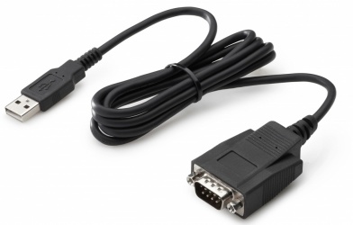 HP Cable USB A Macho - RS-232 Macho, Negro 