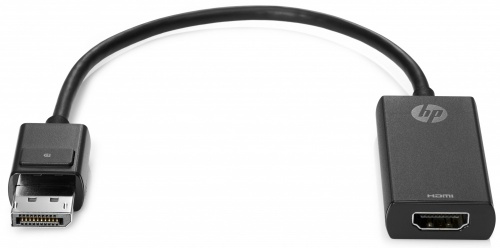 HP Adaptador HDMI Hembra - DP Macho, 30.5cm, Negro 