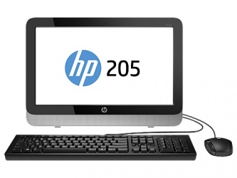 HP 205 G2 All-in-One 18.5'', AMD E1-6010 1.35GHz, 4GB, 500GB, Windows 8.1 64.bit, Negro/Plata 