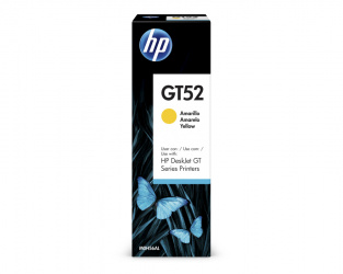 Tanque de Tinta HP GT52 Amarillo, 70ml, 8.000 Páginas 