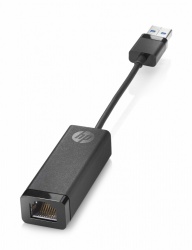 HP Adaptador LAN USB 3.0 Macho - RJ-45 Hembra, Negro 