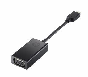 HP Adaptador USB-C Macho - VGA Hembra, Negro 