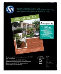 HP Papel para Presentaciones Premium 120g/m², 150 Hojas de Tamaño Carta, Blanco 