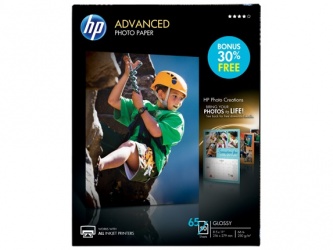 HP Papel Fotográfico Brillante 250g/m², Tamaño Carta, 50 Hojas 