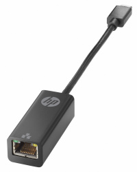 HP Adaptador USB-C Macho - RJ-45 Hembra, Negro 