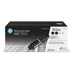 Kit de Recarga de Tóner HP Neverstop Laser 103AD Negro Original, 2500 Páginas, 2 Piezas 