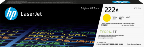Tóner HP 222A Amarillo, 1.200 Páginas  